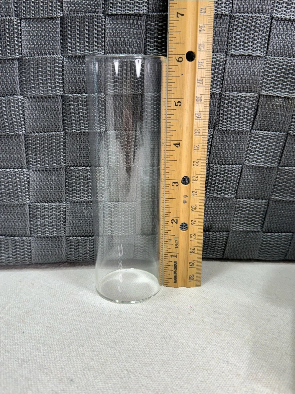 Set of 10 Clear Glass Cylinder Bud Vases 6” Tall Floral Candle Holders NWT